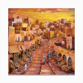 Egyptian Market Canvas Print