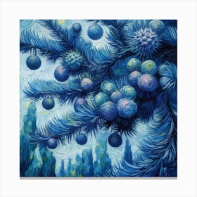 Blue spruce branches 4 Canvas Print