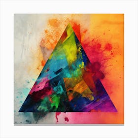 Triangle Of Color Canvas Print