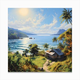 Coastal Colourful Escape Canvas Print