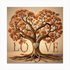 Love Tree Canvas Print