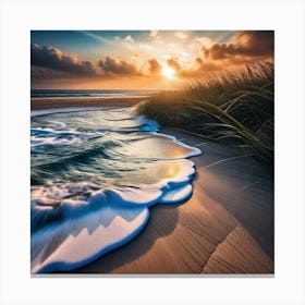 Sunset On The Beach 83 Canvas Print