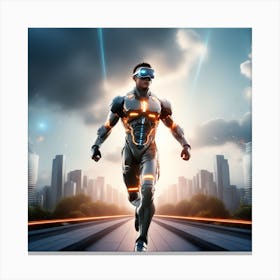 Futuristic Man 108 Canvas Print