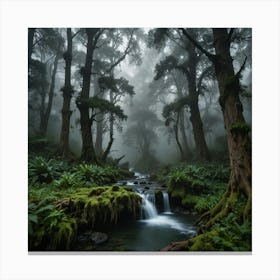 Misty Forest 3 Canvas Print