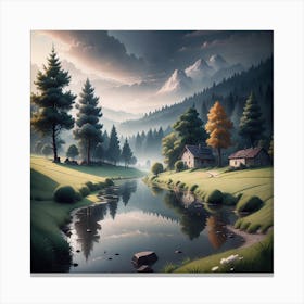 Landscape Painting 71 Canvas Print