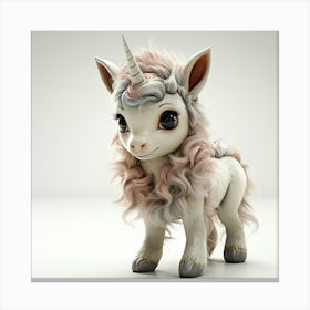 Unicorn 3d Model 21 Canvas Print