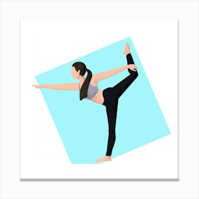 Yoga Pose Illustration 2 Canvas Print
