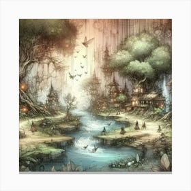 Fantasy Forest 18 Canvas Print