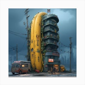 Chinese Hot Dog Building Canvas Print