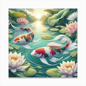 Koi Fish Canvas Print