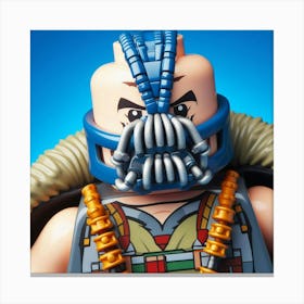 Bane from Batman in Lego style Canvas Print