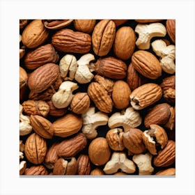 Close Up Of Nuts 1 Canvas Print