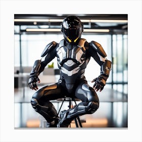 Building A Strong Futuristic Suit Like The One In The Image Requires A Significant Amount Of Expertise, Resources, And Time 21 Canvas Print