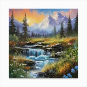 Mountain Stream 2 Canvas Print