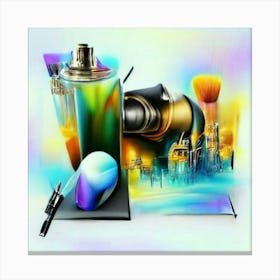 Of A Perfume Bottle Canvas Print