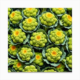 Cauliflowers In The Market Canvas Print
