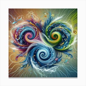 Swirls And Spirals Canvas Print