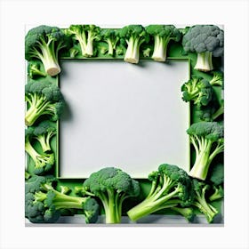 Frame Of Broccoli 2 Canvas Print