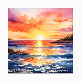 Sunset Canvas Print