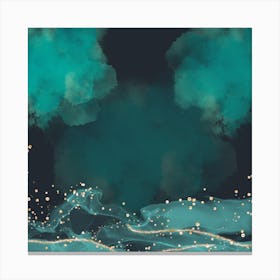 Watercolor Of The Sea Canvas Print