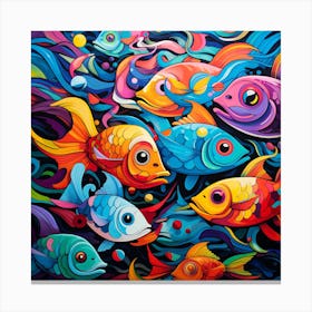 Colorful Fishes Canvas Print