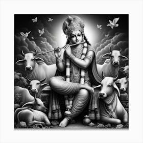 Lord Krishna 4 Canvas Print