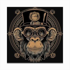 Steampunk Monkey 46 Canvas Print