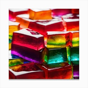 Colorful Gummy Bears Canvas Print