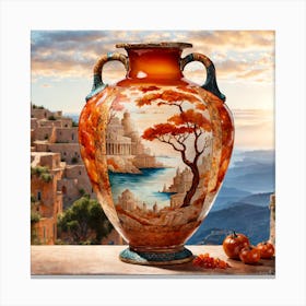 Vases Of Rome Canvas Print