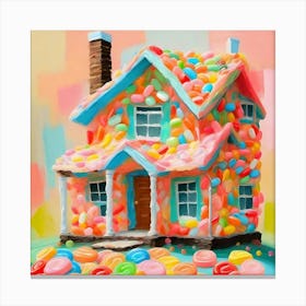 House Made of Candy Canvas Print