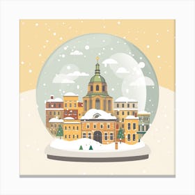 Nottingham United Kingdom Snowglobe Canvas Print