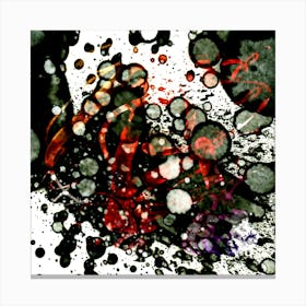 Watercolor Abstraction Post Apocalypse Canvas Print