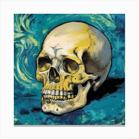 Van Gogh Skull Illustration Poster Ilye3po5rjc8bhrobdhmja Kwzxvjorqumiyqx6 Ejoqq Canvas Print