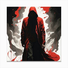 Man In A Red Coat Canvas Print