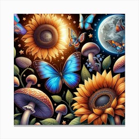 Sunflower love Canvas Print