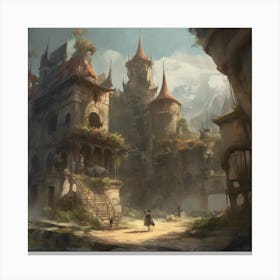 Fantasy City 108 Canvas Print