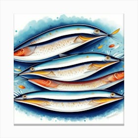 Sardines 3 Canvas Print