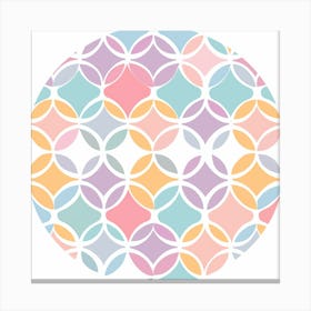 Pastel Circles 1 Canvas Print