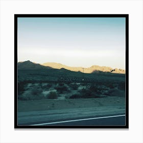 Sunset In The Desert Canvas Print