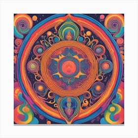 Psychedelic Mandala Canvas Print