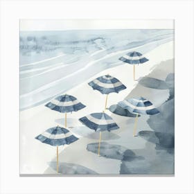 Beach Umbrellas 2 Canvas Print