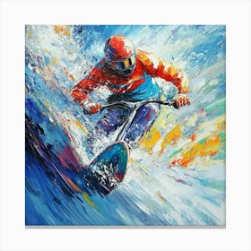 Bmx Rider Art Canvas Print