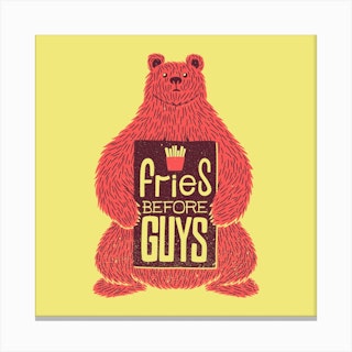 Fries Before Guys Canvas Print