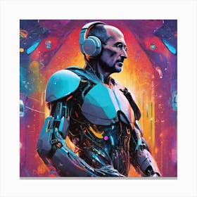 Robot Man 19 Canvas Print