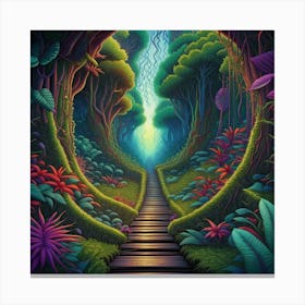 Psychedelic Forest 1 Canvas Print