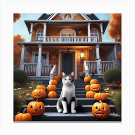 Halloween House 21 Canvas Print