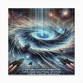 Nebula Shroud Gravitational Distortions Canvas Print