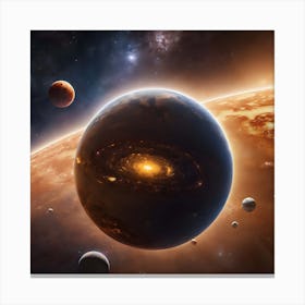 Interplanetery Earth 7 Canvas Print