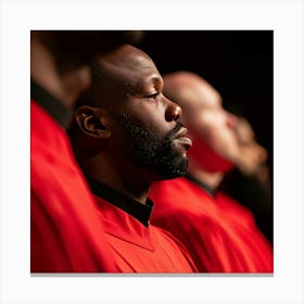 Group Of Men In Red Robes 1 Canvas Print