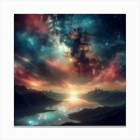 Galaxy - Galaxy Stock Videos & Royalty-Free Footage Canvas Print